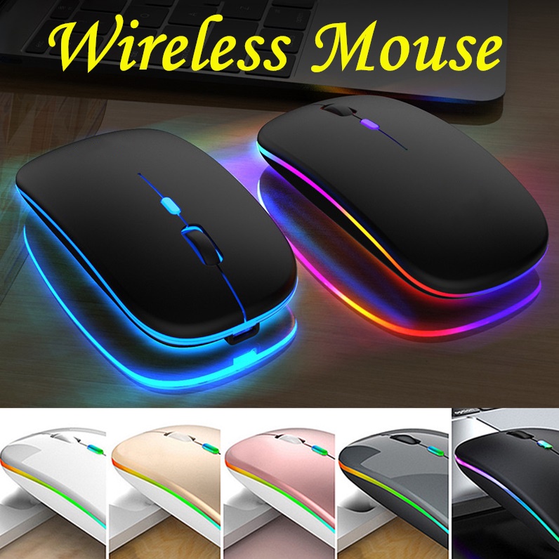 ภาพหน้าปกสินค้าเมาส์ไร้สาย MI (มีแบตในตัว) Optical Rechargeable Wireless Mouse เมาส์บลูทูธ เมาส์เงียบ mice