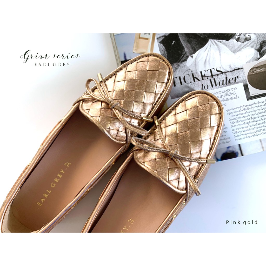 earl-grey-รองเท้าทรง-loafer-หนังแท้-มีซัพพอร์ต-รุ่น-grim-in-pink-gold