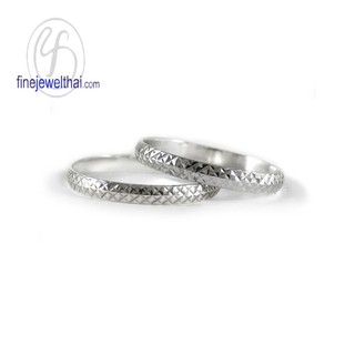 แหวนเงิน-แหวนคู่-เงินแท้ 925-แหวนหมั้น-แหวนแต่งงาน-Couple-silver-wedding-Ring-finejewelthai - RC123900