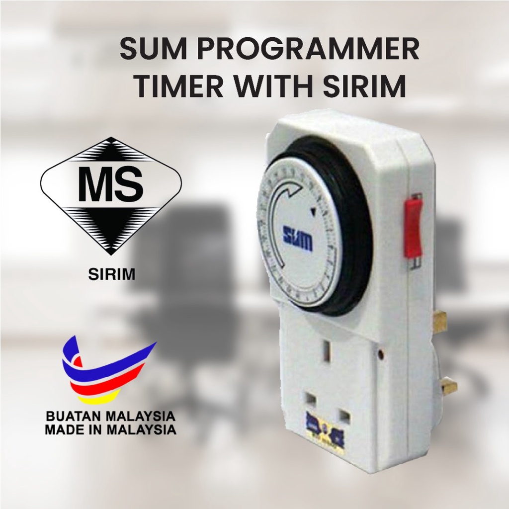 Sum0024 Analog Programmer Timer พร้อมรับประกัน 1 ปี | Shopee Thailand