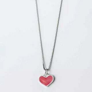 สร้อยคอเงินพร้อมจี้รูปหัวใจ พร้อมส่ง