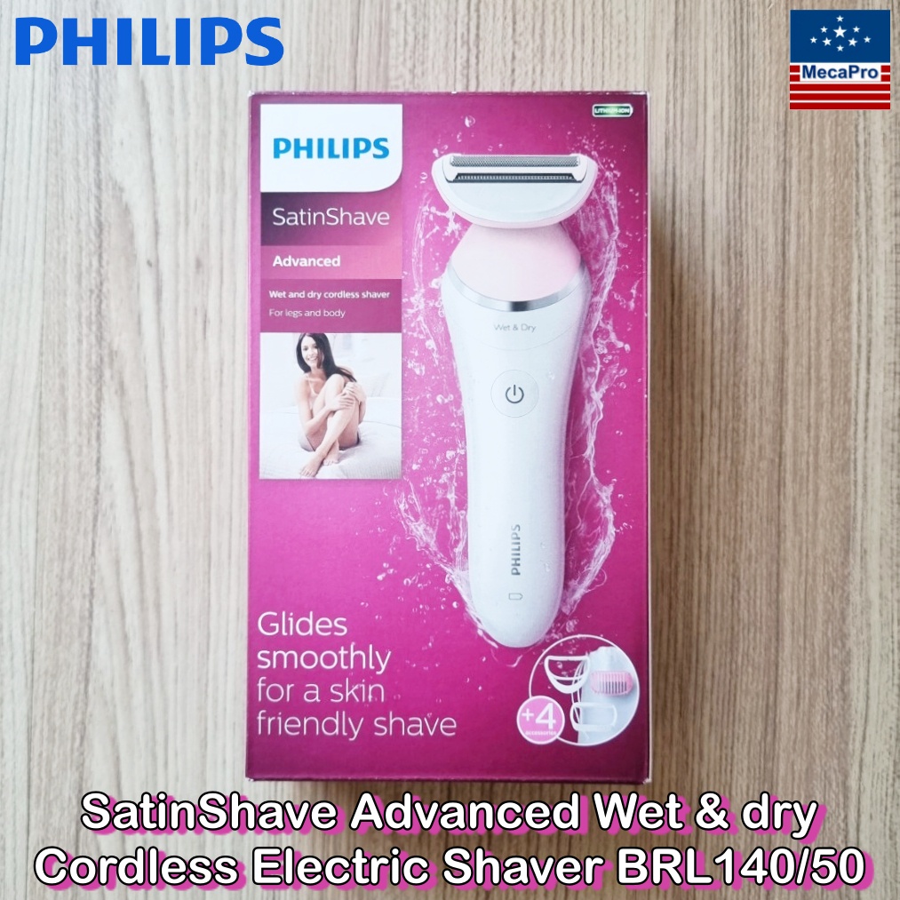 PHILIPS® SatinShave Advanced Wet & Dry Cordless Electric Shaver BRL140 ...