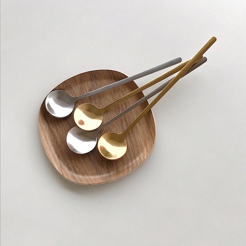 ช้อนทานขนม-ช้อนคนกาแฟ-ช้อนทานไอศกรีม-round-spoon-faryheyz