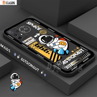 เคสโทรศัพท์มือถือแบบนิ่ม TPU ลายจรวด นักบินอวกาศ แฟชั่น สําหรับ Samsung A13 A03 A03S A23 A22 A21S A12 A02S A11 A10S A51 A10 A30 A50 A52 A20S A10S M12 J4 Plus J7 Pro