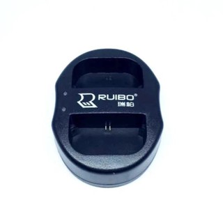 Dual Charger for LP-E6 Battery for With Micro USB Cable แท่นชาร์จแบตกล้องแบบคู่ ชาร์จทีละ2ก้อน