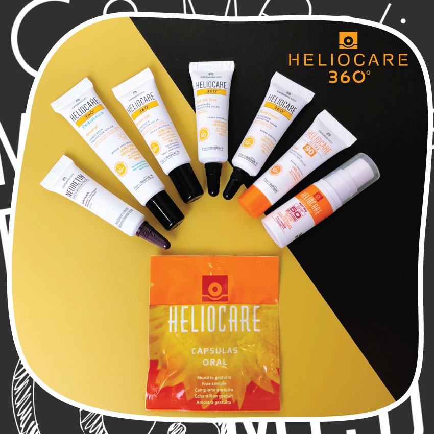 heliocare-ขนาดทดลอง-กันแดด-gel-oil-free-fluid-cream-ultra-gel-spf90-water-gel-pediatrics-neoretin-serum-gel-cream