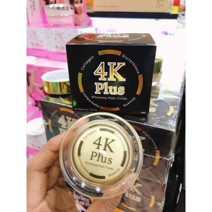 4k-plus-ไวท์เทนนิ่ง-ไนท์-ครีม-ครีมบำรุงผิวหน้า-สูตรกลางคืน