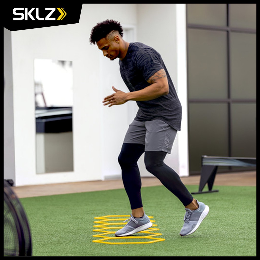 sklz-speed-web-6ชิ้น-บันไดลิงแบบออกแบบการวางเองได้-อุปกรณ์ฝึกความคล่องตัว-อุปกรณ์ฝึกความเร็ว