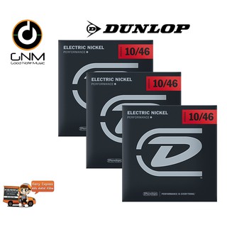 DUNLOP สายกีตาร์ ไฟฟ้า รุ่น DENO1046 ( Light .010 - .046 ) ** Made in USA ** // ( 3 ชุด ) //