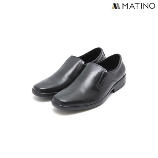 สินค้า MATINO SHOES รองเท้าชายคัทชูหนังแท้ รุ่น MC/B 81005 - BLACK