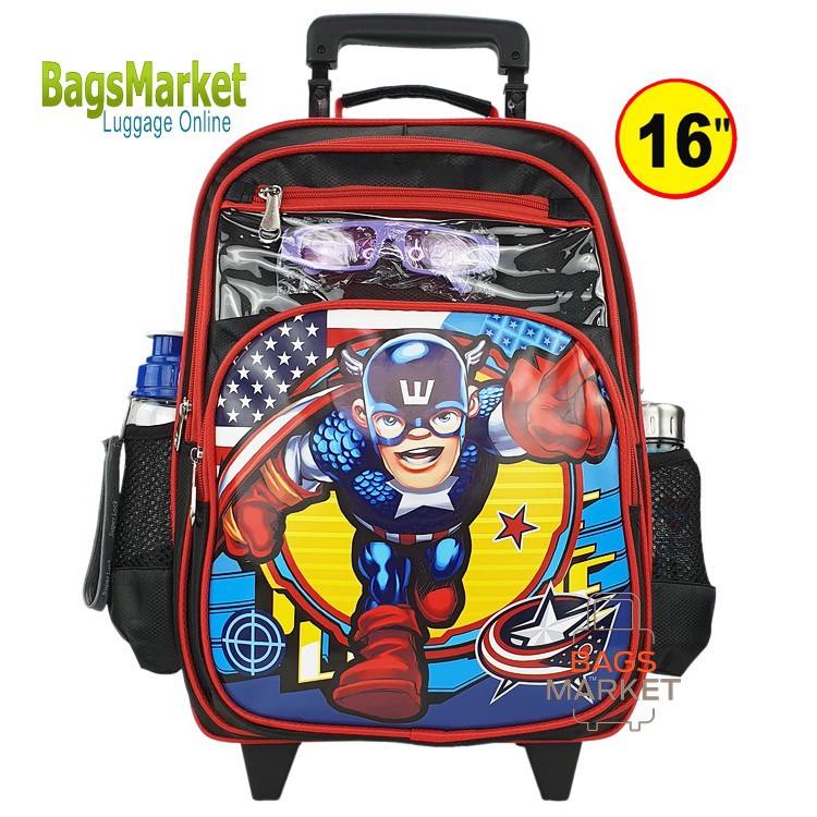 8586shop-kids-luggage-16-ขนาดใหญ่-l-wheal-กระเป๋าเป้มีล้อลากสำหรับเด็ก-กระเป๋านักเรียน-รุ่น-spiderman