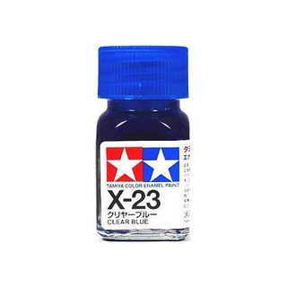 สีทามิย่าสูตรอีนาเมล Enamel X23 Clear Blue 10ml