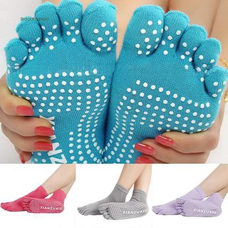 สินค้า 5 Toes Yoga Gym การเต้นรำการออกกำลังกายการออกกำลังกายถุงเท้าฟิตเนสนวดแบบไม่พับ