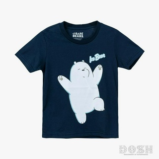 DOSH KIDS UNISEX T-SHIRTS WE BARE BEARS เสื้อยืดคอกลม แขนสั้น เด็กชาย-เด็กญิง FBTK210903-NV