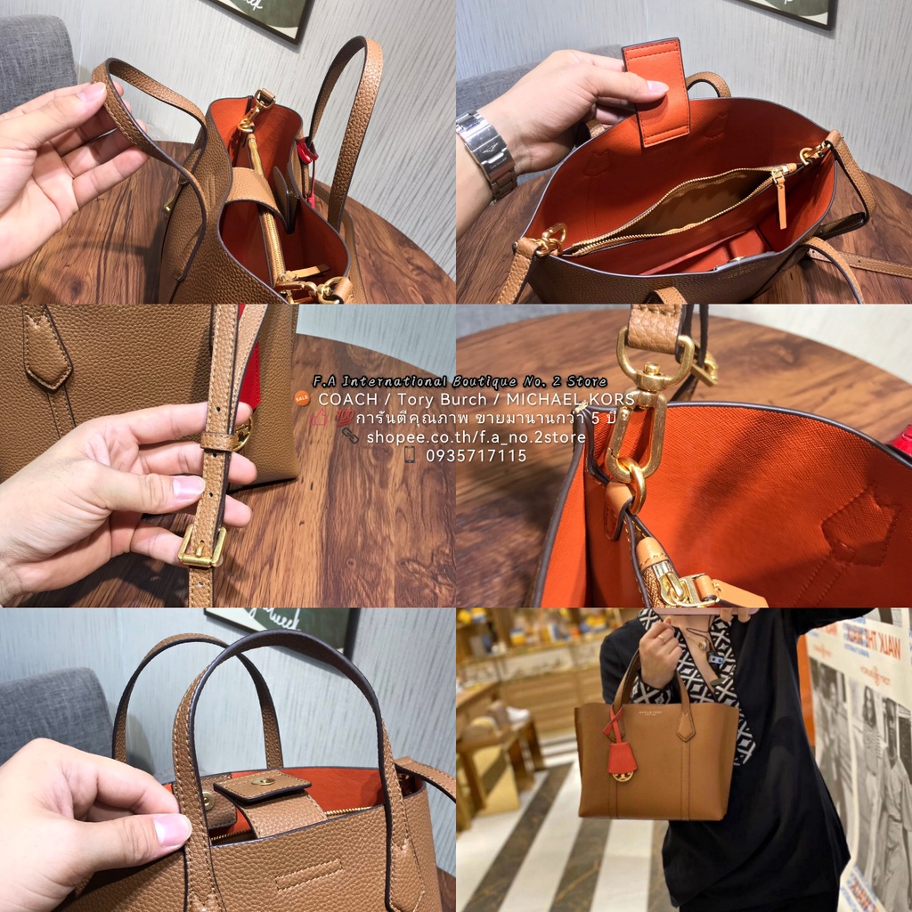 f-a-ว่าแท้100-tory-burch-perry-small-triple-compartment-tote-bag-กระเป๋า-crossbody-ของผู้หญิง-กระเป๋าถือ-331