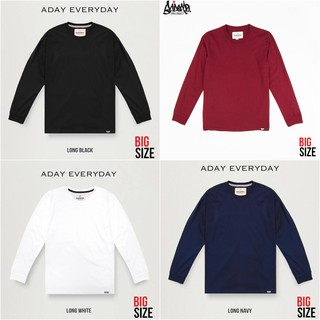 Just Say Bad ® เสื้อแขนยาว 3XL 4XL ไซส์ใหญ่ ( จั้มแขน ) สีกรม ดำ ขาว เลือดหมู BLB