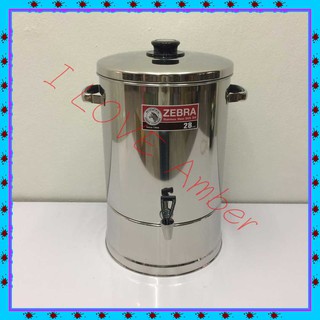 ชื่อ  : ZEBRA  PITCHER  HOT  AND  COLD WATER ZEBRA STAINLESS COOLER 28CM. STAINLESS COOLER WATER HOT WATER COLD WATER WI