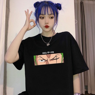 【100% cotton】Kawaii Japanese Anime One Piece Luffy T Shirt Women Funny Cartoon Summer Tops T-shirt Harajuku Graphic Tees
