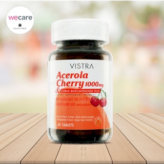 ภาพหน้าปกสินค้าVistra Acerola Cherry 1000มก 45 เม็ด วิสทร้า อะเซโรล่าเชอร์รี่ วิตามินซี ที่เกี่ยวข้อง