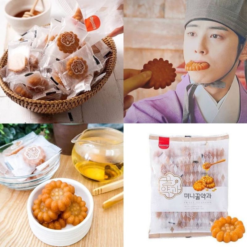 Deepfried Sweet Honey Cookies Korean Traditional Samlip Mini Yakgwa