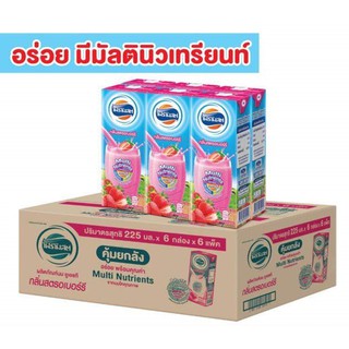 Foremost UHT Milk  โฟร์โมสต์ นมยูเอชที รสสตรอเบอร์รี่ 225 มล. แพ็ค 36