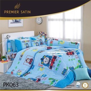 Premier Satin 🌸PK063🌸 ชุดเครื่องนอนยี่ห้อพรีเมียซาติน ลายลายทั่ไป ลายดอกไม้ ลายกราฟฟิค ลิขสิทธ์แท้ 100%