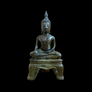 พระพุทธรูปเก่า ปางสมาธิ ปางมารวิชัย หน้าตัก 6 นิ้ว สูง 10 นิ้ว ของเก่า น่าบูชา น่าสะสม