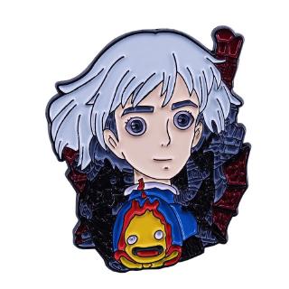 Howls Moving Castle Sophie & Calcifer enamel pin Studio Ghibli anime fans wonderful collection