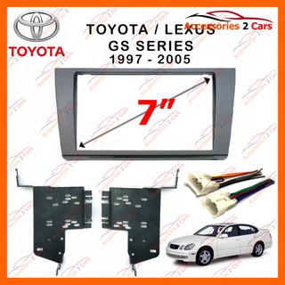 หน้ากากวิทยุรถยนต์ LEXUS/TOYOTA GS300 รถปี 1997 - 2000 รหัส NV-LE-012