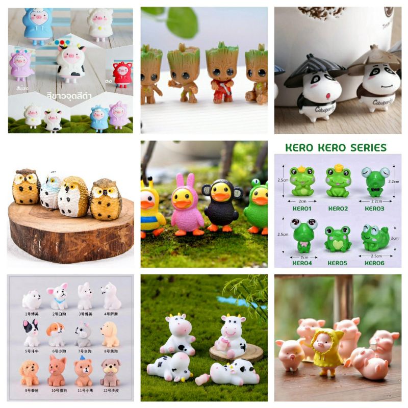 สินค้าพร้อมส่งในไทย-ตุ๊กตาเรซิ่นตัวจิ๋ว-แต่งสวน-แต่งบ้าน-แต่งเค้ก-ตุ๊กตาปักกระถาง-ตุ๊กตาตัวจิ๋ว