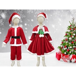 พร้อมส่ง​ ชุดซานต้า ชุดซานตี้ เด็กเล็ก​ ชุดคริสต์มาสเด็ก​ เนื้อผ้าดี​ ผ้านิ่ม​ ไม่คัน​ ชุดซานต้าเด็ก​ santa​ Kids​ santy