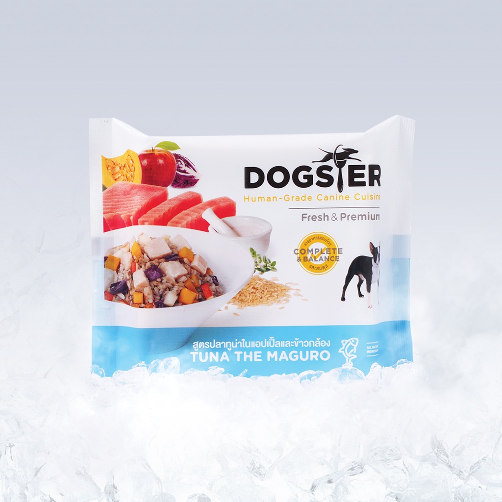 DOGSTER FRESH ด็อกส์เตอร์ เฟรช ขนาด120g. อาหารมื้อหลักสุนัข/อาหารสดแช่ ...