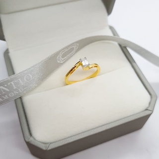 💎Amantio Diamond💎💍แหวนเพชร Emerald Ring 💍✨18K Gold เพชรแท้ทองแท้