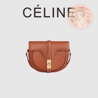 Shopee ราคาต่ำสุด 🔥ของแท้ 100% 🎁Celine Brand New BESACE 16 Small Calf Leather Handbag