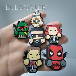 พร้อมส่ง หมุดติดรองเท้า Crocs Jibbitz Pins DC Hero หลากสีสัน DIY