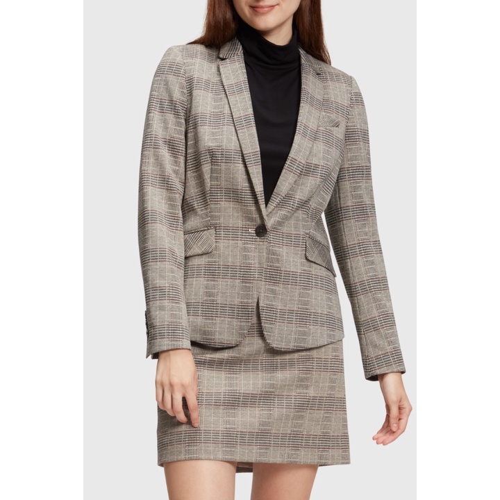 esprit-womens-blazer-with-a-prince-of-wales-check-pattern