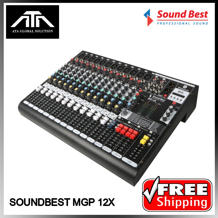 มิกเซอร์-soundbest-mgp-12x-มิกซาวด์เบส-เครื่องผสมสัญญาณเสียง-12-ช่อง