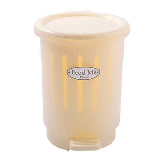 Dee-Double  ถังขยะเหยียบกลม PIONEER PN69400031 7 ลิตร สีขาว  ถังขยะภายใน ถังขยะในบ้านสวย ๆ ถังขยะกลม ถังขยะในครัว