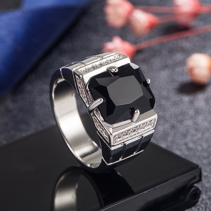 แหวนหมั้นแต่งงาน-ไทเทเนียม-เงิน-s925-ประดับเพชรคริสตัล-หลากสี-เครื่องประดับแฟชั่น-สําหรับผู้ชาย
