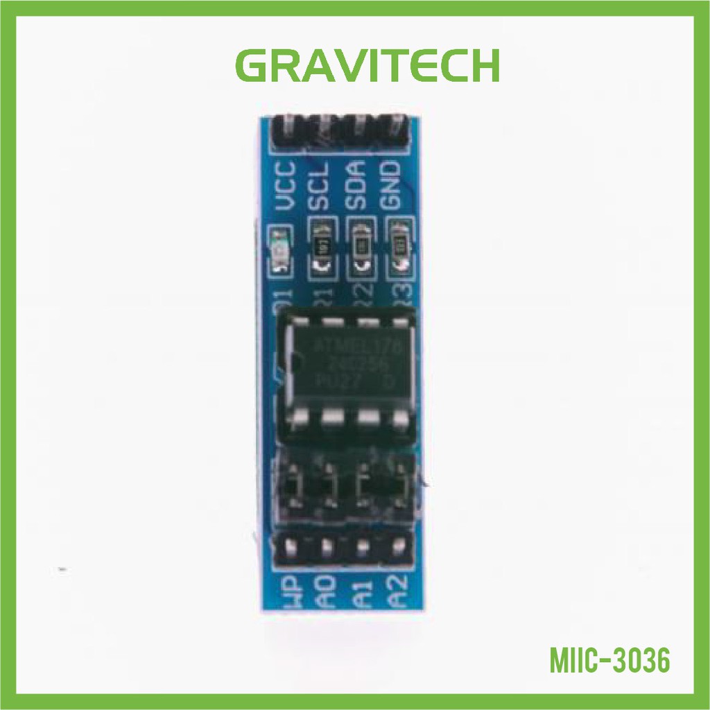 [Gravitechthai]256Kbit I2C EEPROM Memory Module - AT24C256 | Shopee ...