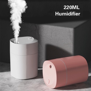 K5 เครื่องฟอกอากาศ Air Humidifier เครื่องทำความชื้นเงียบ 220ml ใช้ไฟ USB