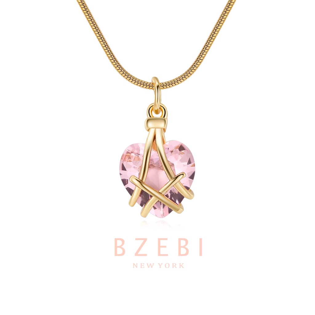 รูปภาพสินค้าแรกของBZEBI สร้อยคอแฟชั่น หัวใจ Barbie สแตนเลส ไม่ลอก เกาหลี necklace แฟชั่นผู้หญิง 18k เครื่องประดับ สําหรับผู้หญิง 398n