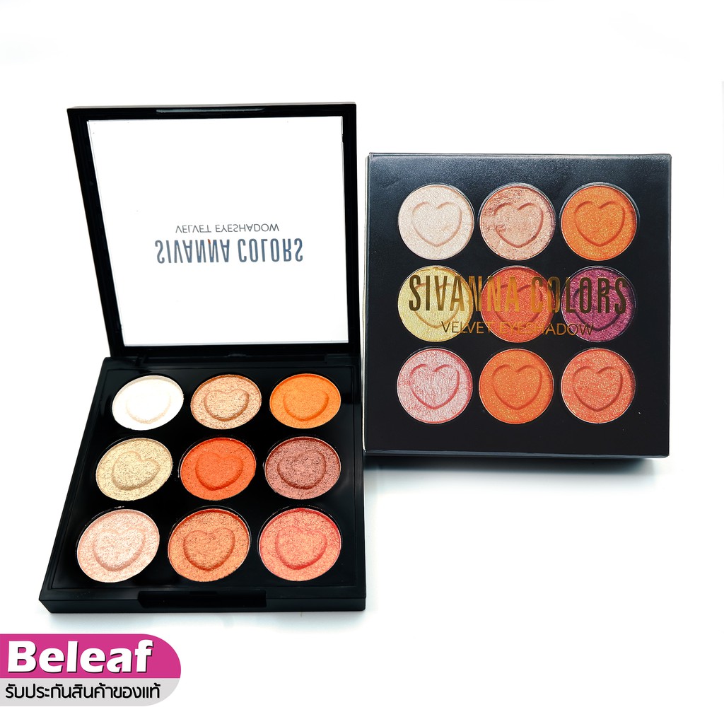 ภาพหน้าปกสินค้าSivanna Colors Velvet Eyeshadow 8g HF4002 ซีเวียน่า พาเลทอายแชโดว์ เนื้อครีม ประกายซิมเมอร์