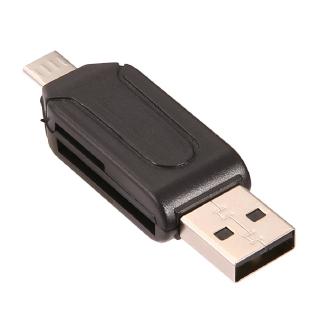 🔥ถูกสุด🔥การ์ดรีดเดอร์ อ่านการ์ด Reliable Micro USB OTG TF T-Flash Card Reader สำหรับมือถือ คอมพิวเตอร์ พีซี