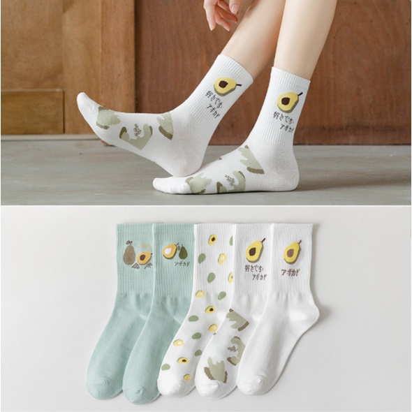 ิื042-ถุงเท้า-ข้อกลาง-แฟชั่น-ส่งจากไทย-ราคาต่อ1คู่