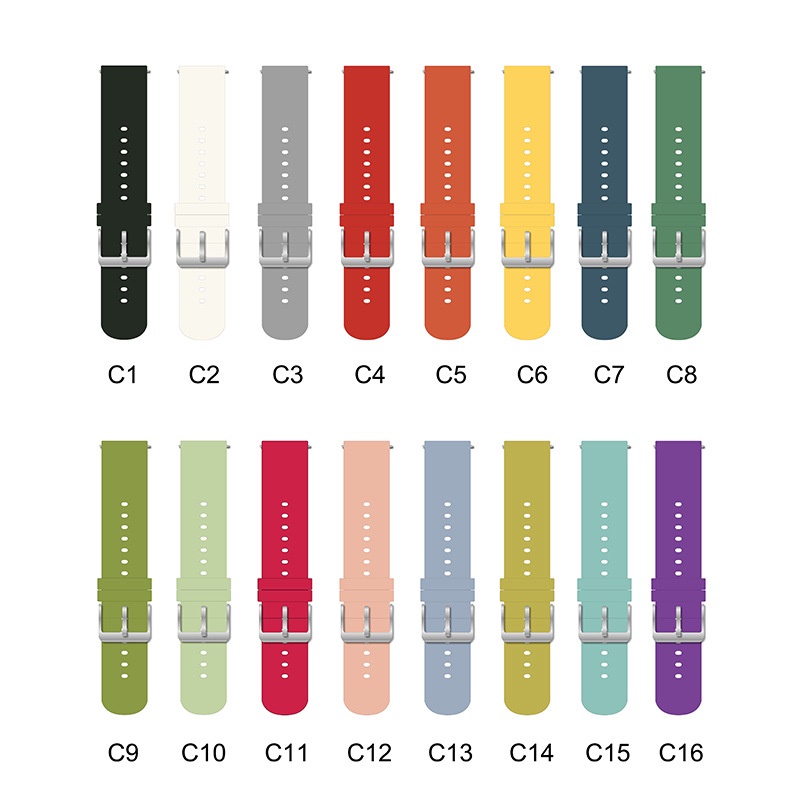 พร้อมส่ง-สาย-smart-watch-amazfit-huawei-samsung-garmin-huawei-watch-สายสำหรับ-นาฬิกา-20-mm-สายซิลิโคน