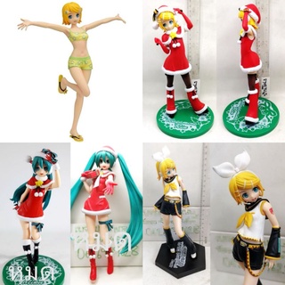 (แท้/มือ2)​ SEGA Hatsune Miku Project Diva Arcade Kagamine Rin Figure​ Christmas Vocaloid,Miracle Star Resort คากามิ LEN