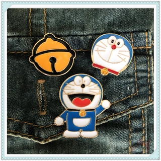 ★ เข็มกลัด ลายการ์ตูนอนิเมะ Doraemon Series 02 ★ 1 ชิ้น กระดิ่ง แฟชั่น Doodle เคลือบ Pins กระดุมกระเป๋าเป้สะพายหลัง เข็มกลัด