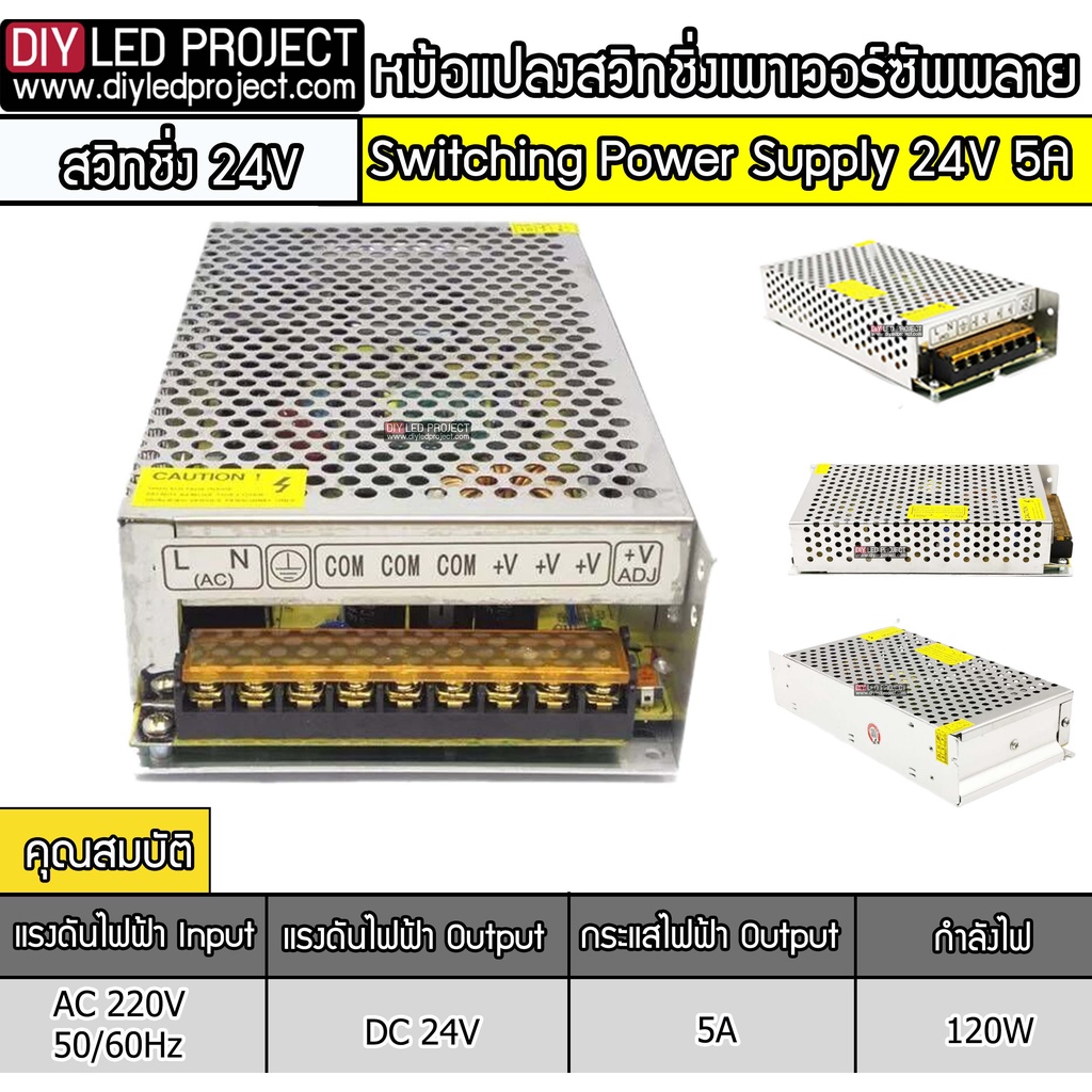 หม้อแปลงสวิทชิ่งเพาเวอร์ซัพพลาย-24v-5a