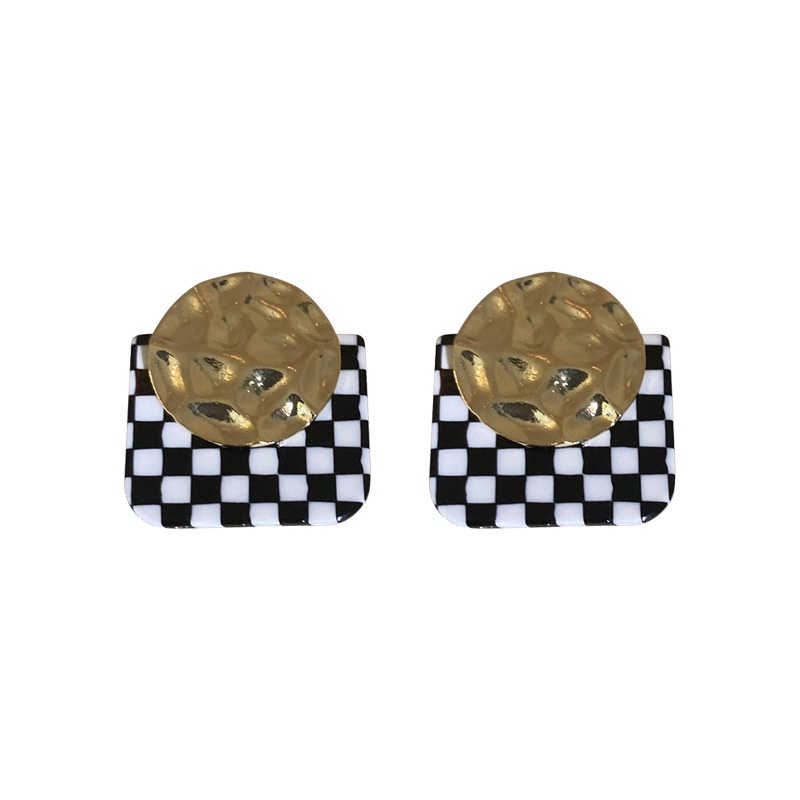 925-silver-needle-black-and-white-square-geometric-earrings-cold-wind-acrylic-earrings-retro-wild-earrings-women-for-gir